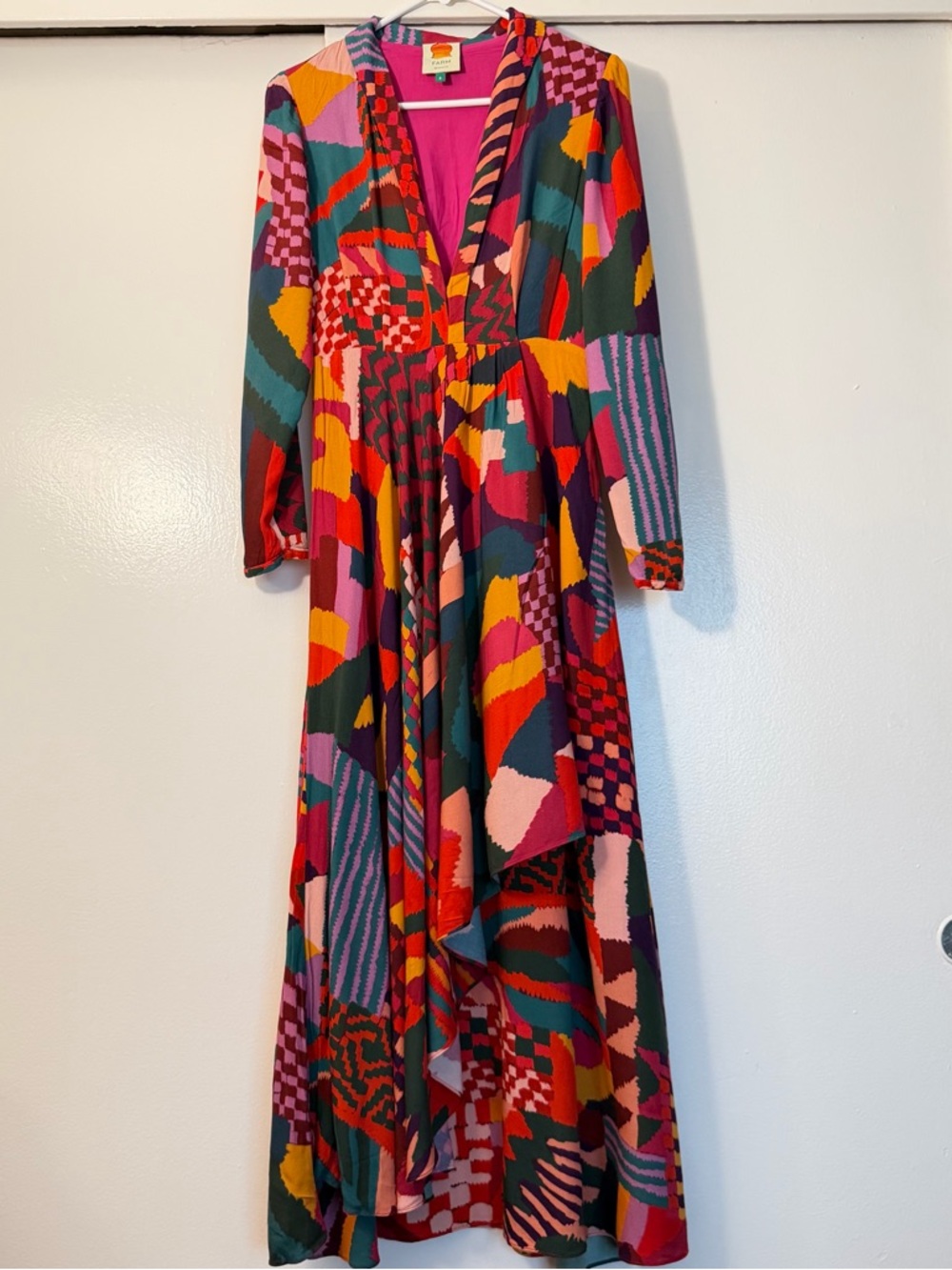 FARM Rio Bold Abstract Multi-Color Maxi Dress